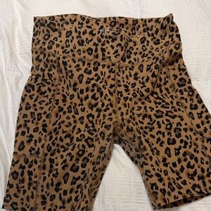 J. Crew Tan and Black Leopard Print Shorts